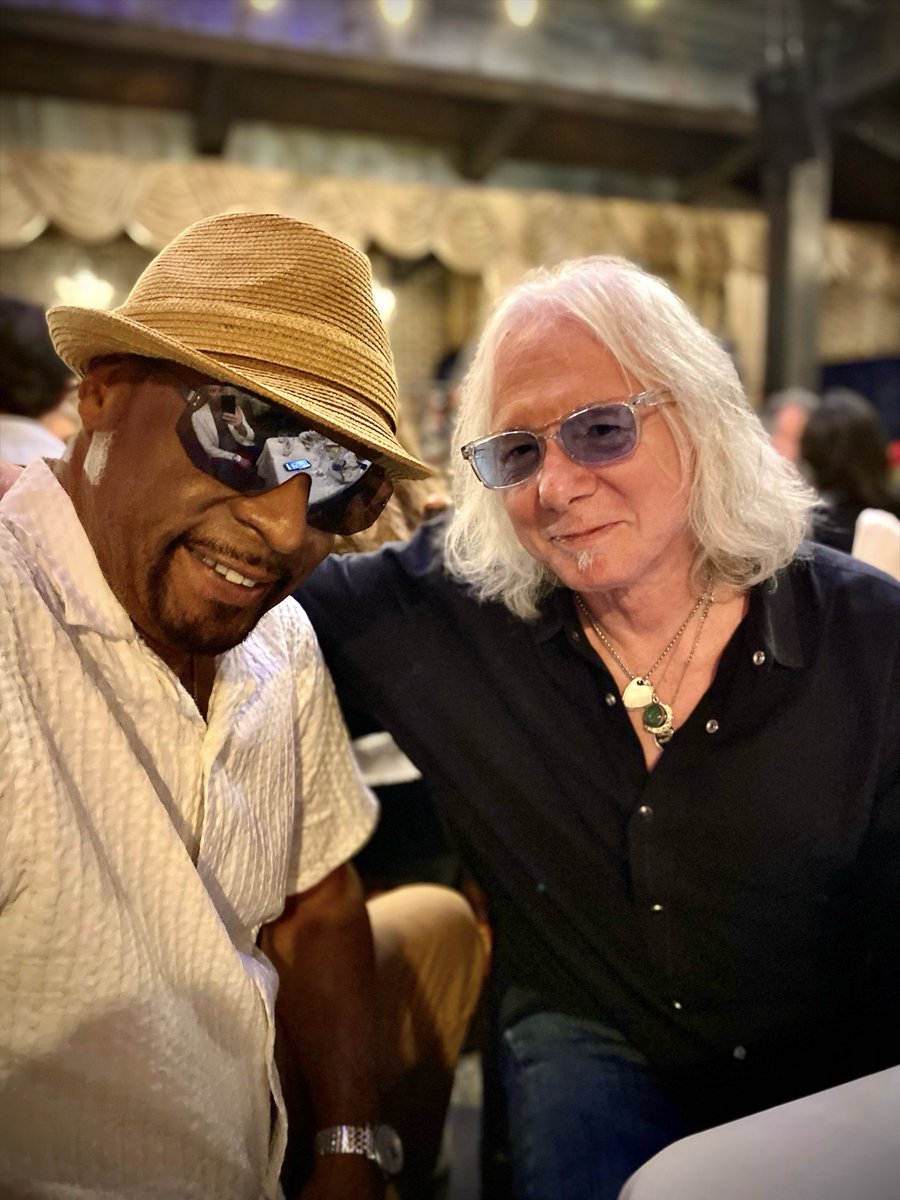 Couple of Hall of Famers; me and Skip Martin of #KoolandtheGang are singing tonight at #Headliners for #Derby weekend with Electric Avenue from Atlanta.