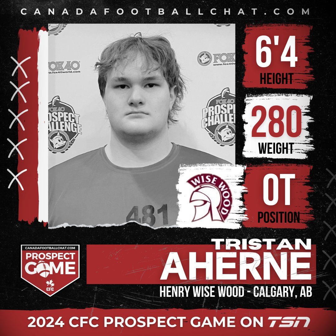 I am excited to announce that I will be playing in the 2024 CFC Prospect Game. Thank you to <a href="/chatfootball/">CanadaFootballChat</a> for giving me this opportunity and to all my coaches and teammates that have helped me develop along the way.