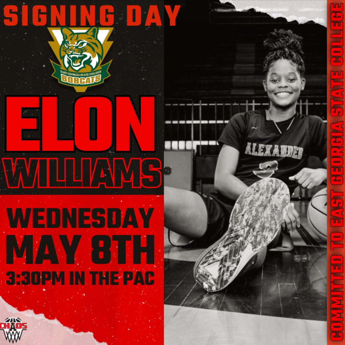 Come join us Wednesday May 8th at 3:30pm to celebrate Elon Williams signing with East Georgia State College!
Congratulations Elon, we are so proud of you!!!
🅰️🏀❤️
<a href="/elonhoops/">Elon Williams</a> <a href="/ALXAthletics/">ALEXANDER COUGARS</a> 
<a href="/KyleSandy355/">Kyle Sandy</a> 
<a href="/THEDENPODCAST2/">THE DEN PODCAST</a>