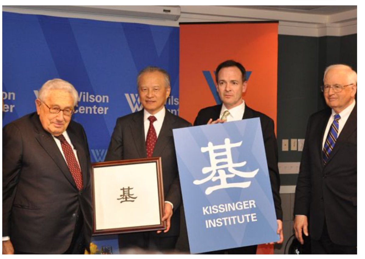 Facebook memory reminds me THIS happened 10 yrs ago between Henry Kissinger and then Chinese ambassador Cui Tiankai: