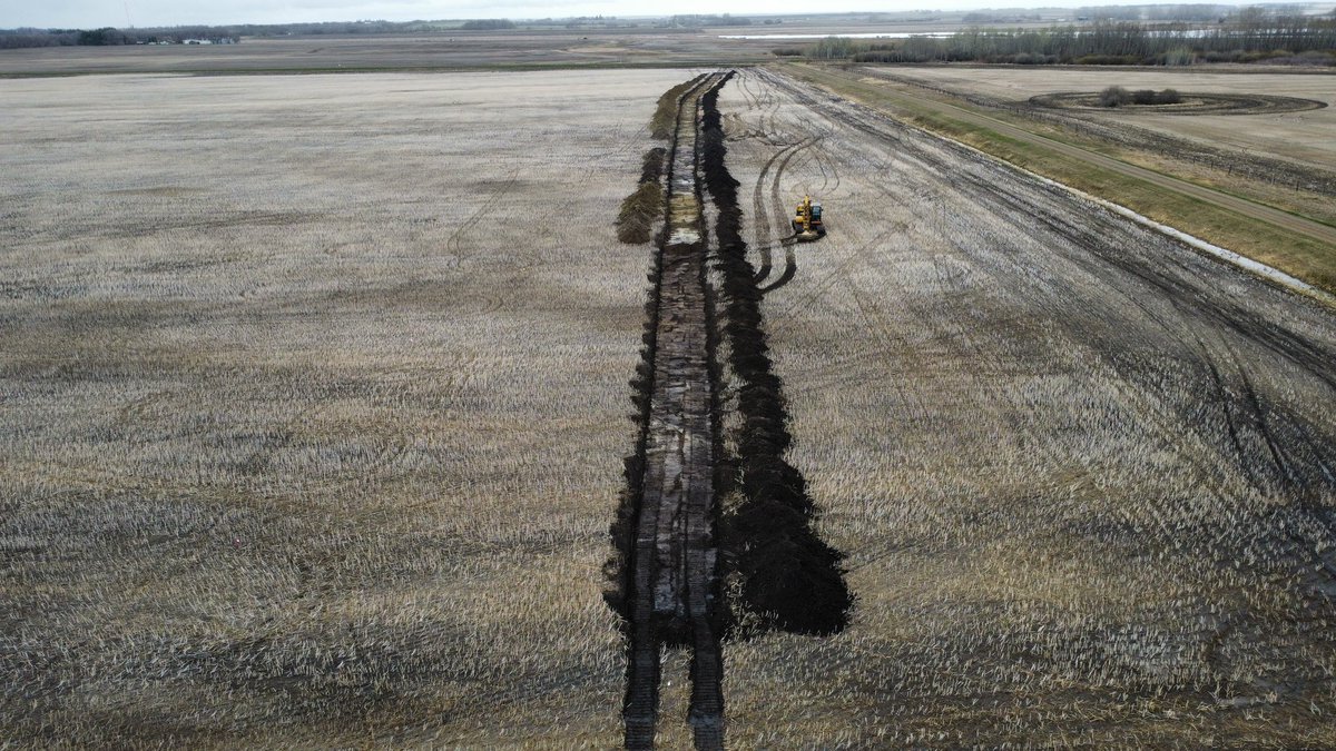 The <a href="/NextGenDrainage/">NextGen Drainage</a>  crew and <a href="/mylendunbar/">Mylen Dunbar</a> hard at it getting ready for some tile installation.