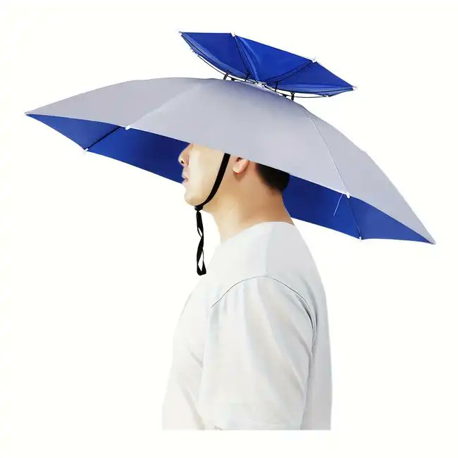 How much do you think one of these #UmbrellaHats would slow you down in @bloomsdayrun? Because @KrisCrockerKXLY says you're almost certainly going to be dealing with rain on Sunday. #Bloomsday @kxly4news