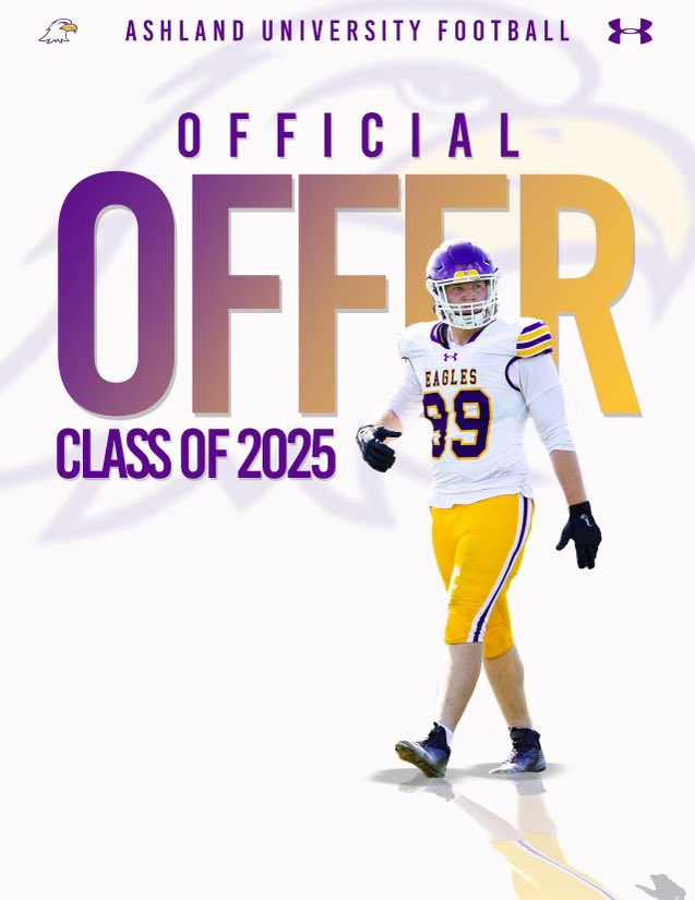 After an amazing conversation with @coach_geiser and @CoachDashh I am BLESSED TO RECEIVE MY FIRST OFFER from @AshlandFB‼️🙏 #AG2G @BigMoeFootball @Coach_B10 @CoachNickSharp @TonyAcito @NolimitGriffin @Nstady @Coach_Mason90 @RiceFitness1