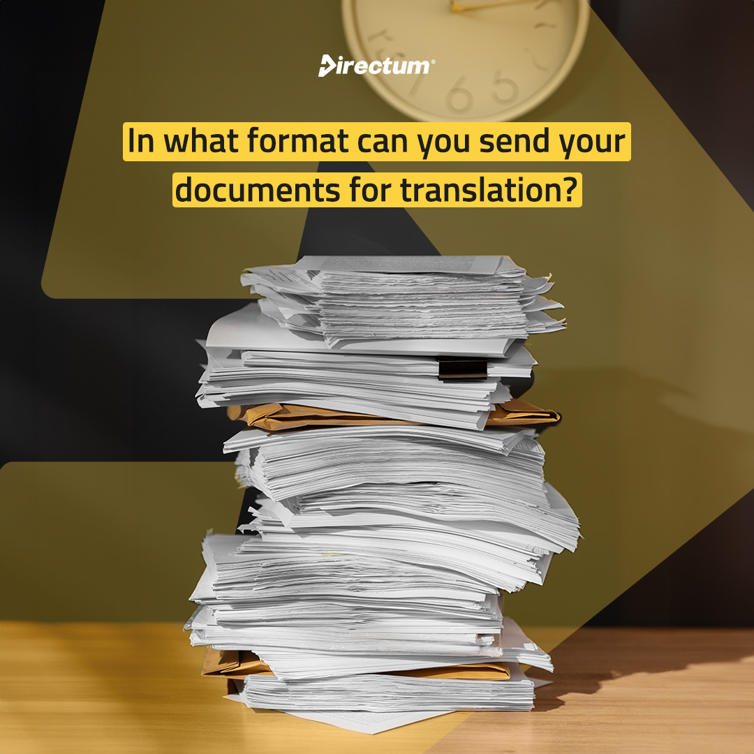 iDirectum's tweet image. We accept the following formats: Word, PDF, PowerPoint, Excel, .html, .xml, as well as images and scanned documents 🗂️
If it is a file format that isn’t mentioned, please ask us; we can adapt to your needs

👉🏼🌐 directumtranslations.com
.

.

.

 #Expert #AnyLanguage #AnyVolume