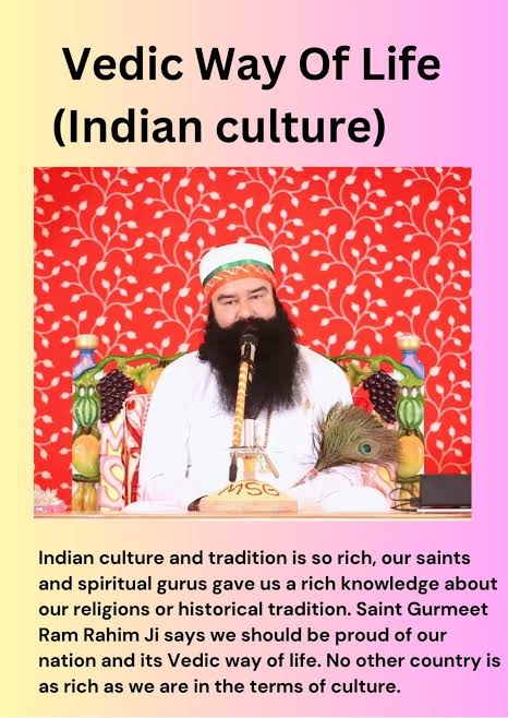 Why are we leaving our heritage and marching towards others? The whole world will become an ardent believer of our culture one day.
Saint Ram Rahim always encourage masses to follow #IndianCulture.