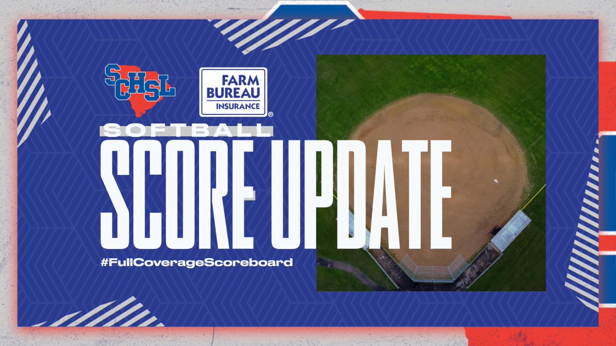 Back to it on the #FullCoverageScoreboard from @scfbins with more finals from Class 4A @SCHSL 🥎

@LugoffElginHigh  6
@NMBAthletics  2

@NorthAugustaHS  6
@ILHS_Sports   2

@catawba_ridge  5
@MidlandValleyHS  0