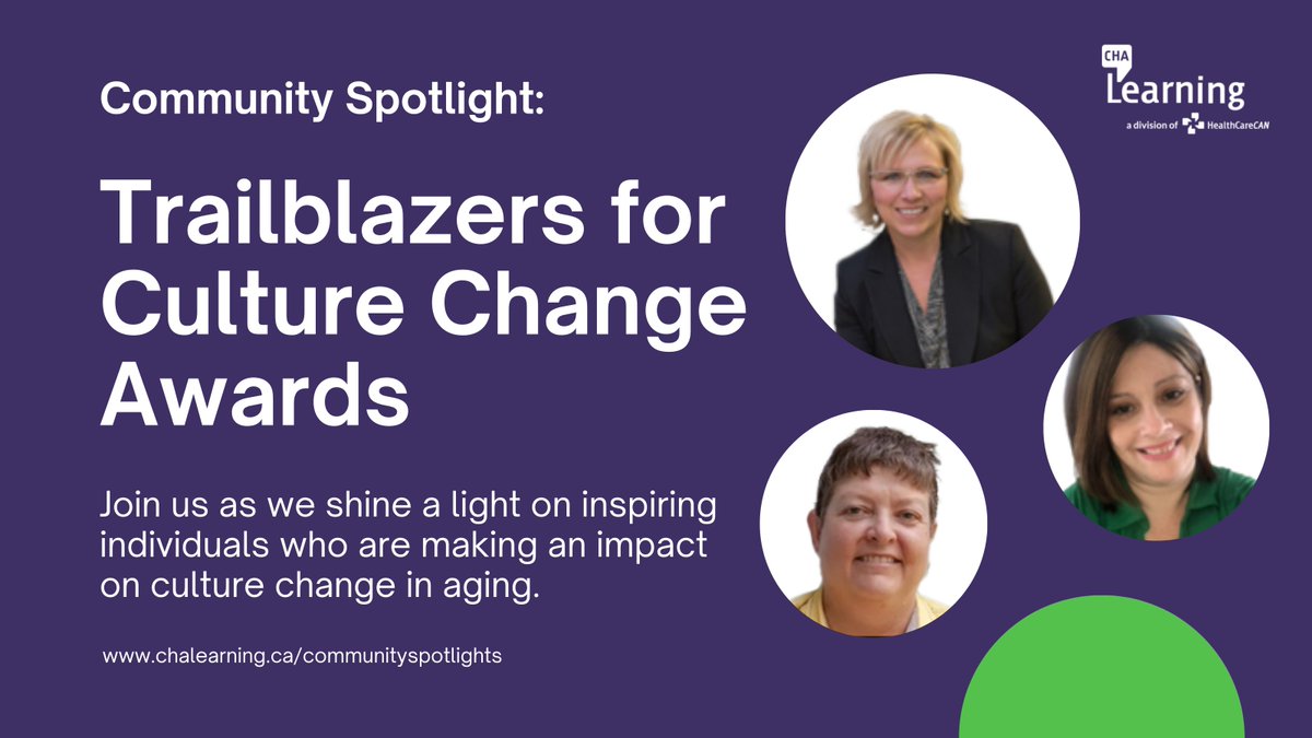 We are proud to shine our spotlight on the recipients of @SchlegelUW_RIA's Trailblazers for Culture Change Award. Read the spotlight to learn about two award-winning initiatives & the dedicated individuals behind them! 👉 bit.ly/4bc9ikD #WalkWithMe2024 @HealthCareCAN
