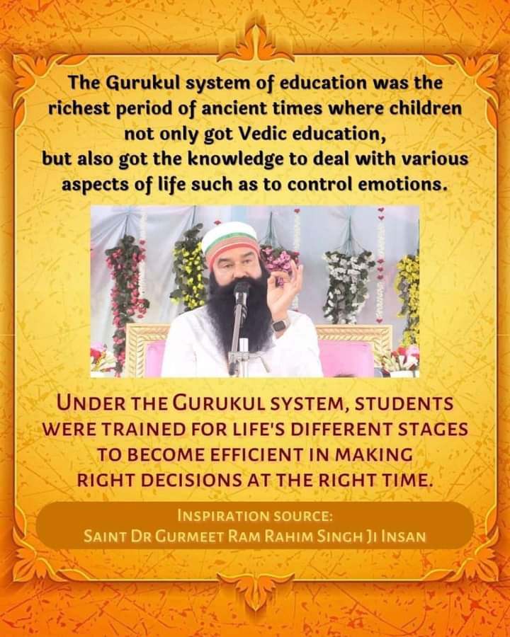 Our #IndianCulture is so rich, spiritual saints gave us a rich knowledge about our religions. Saint Ram Rahim says that we should be proud on our country, no other country is as rich as we are in the  terms of culture.