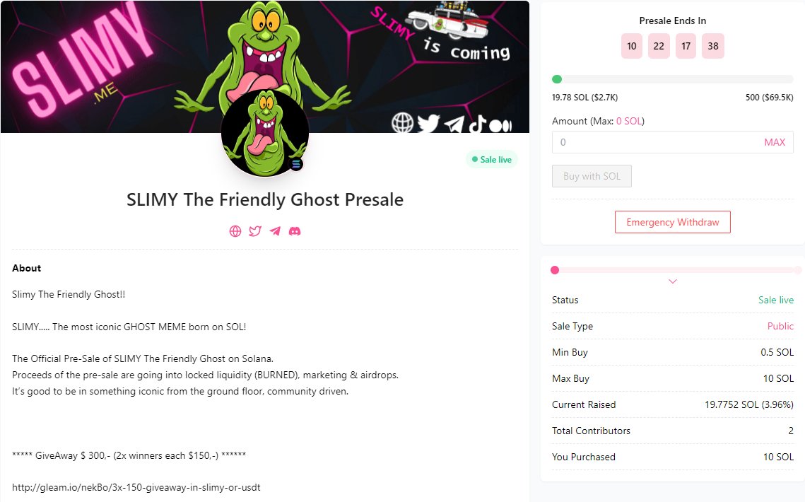 SLIMYcoin - $SLIMY soon on Raydium DEX tweet media