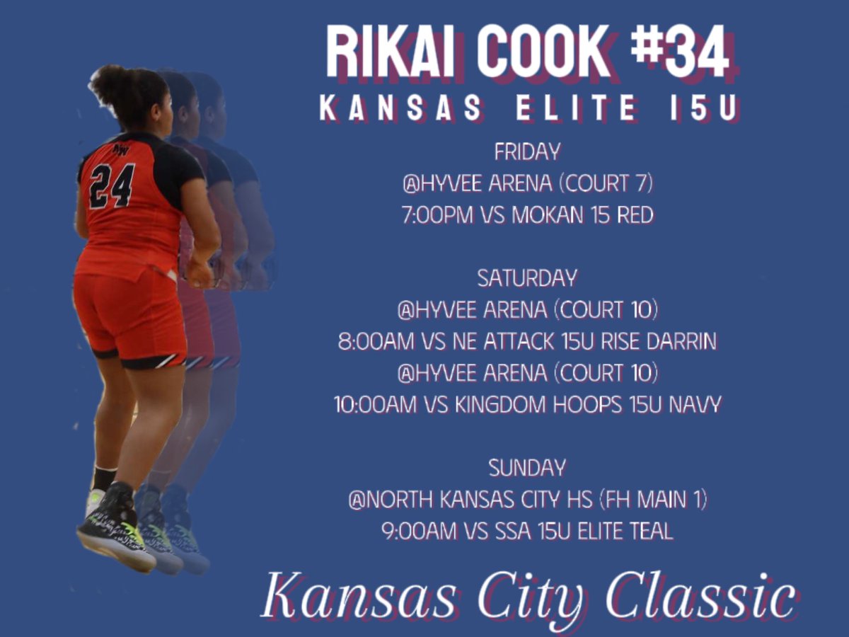 Come watch me and my team play in the Kansas City Classic this weekend! #Elite @KansasEliteWBB