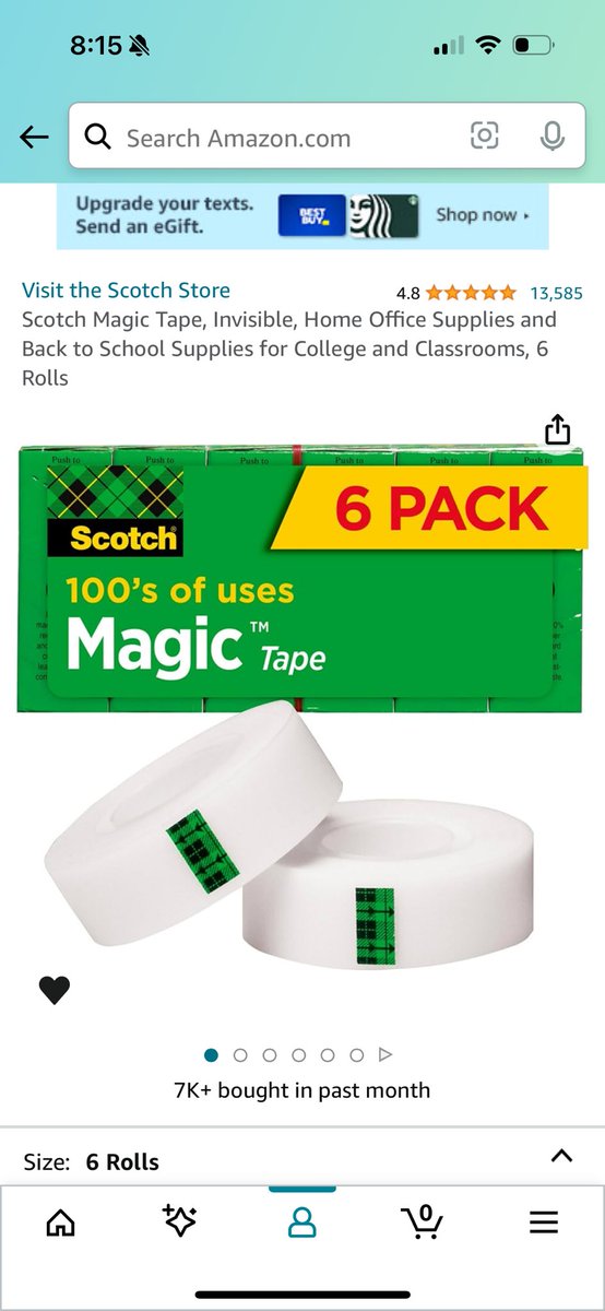 I am down to my last roll of tape💞🙈 For $13 I can get 6 rolls and have enough even for next year 😍Can you help me by RT❤️
#clearhthelist 
@therealsec @katekramer03 @bridgey_bs @WeWillAgain17 @BonHanson79 @Tishara72 @Jamies4OU @JeffDun85374706 
amazon.com/hz/wishlist/ls…