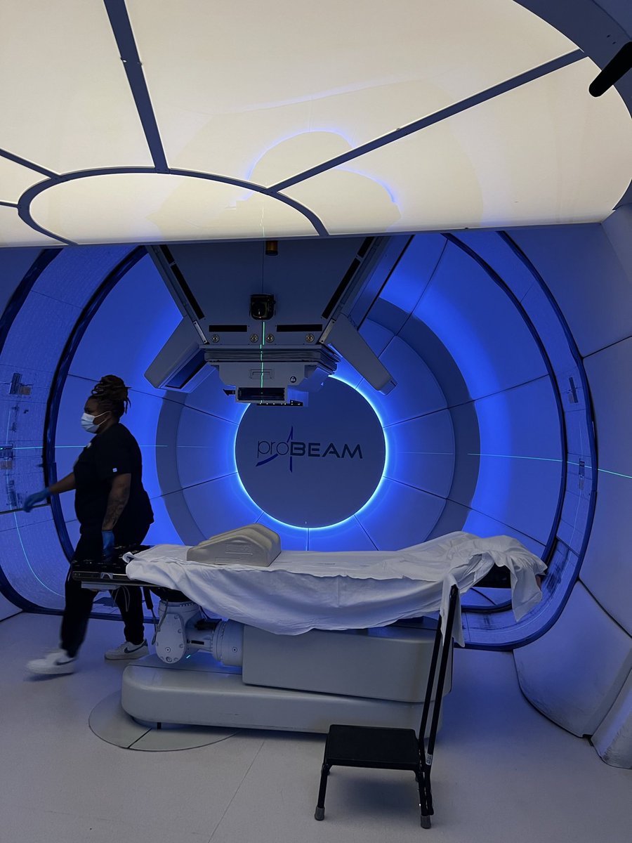 Personal update. I’ll be spending 30 minutes or so every day for the next five weeks inside this machine. I’ve reached the radiation portion of the cancer treatment menu with @WinshipAtEmory. After a LOT of wrangling with my insurance, they agreed to cover proton therapy.