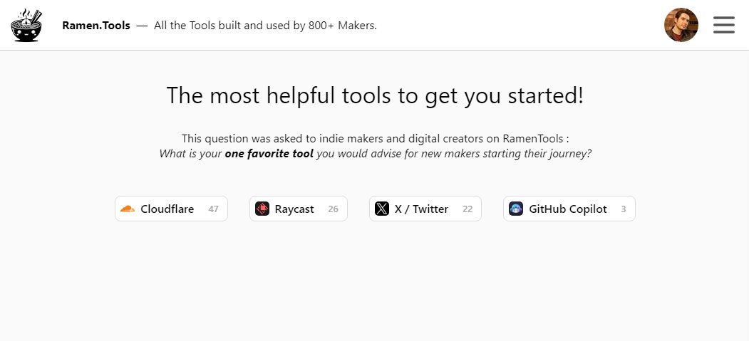 What is your ONE favorite tool you would advise for new makers starting their journey?

#buildinpublic #indiehackers