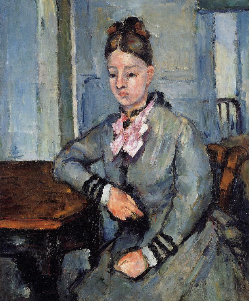 Madame Cezanne Leaning on a Table, 1873 botfrens.com/collections/43…