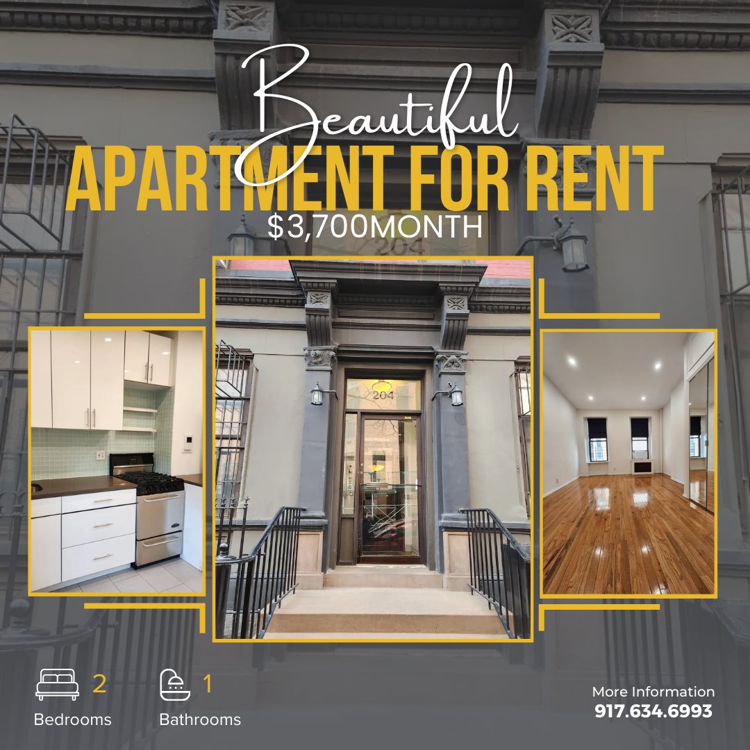 Apartment for Rent: Modern 2 Bedrooms, 1 Bathroom. Contact 917.634.6993 for more information. Rent: $3,700/month. 

#ApartmentForRent #ModernLiving #NYCRental #EricRosen
