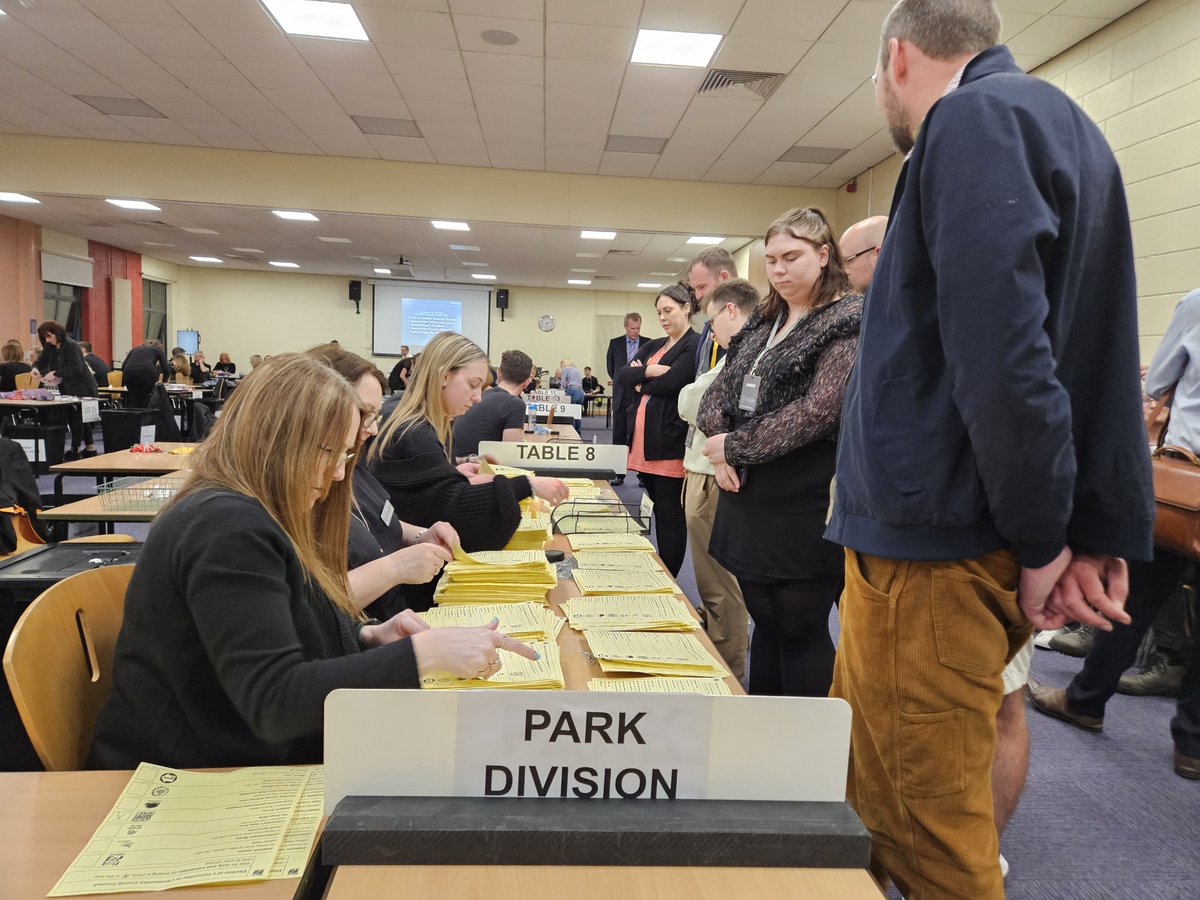 The count is now under way for the @LincolnshireCC  Park Division by-election