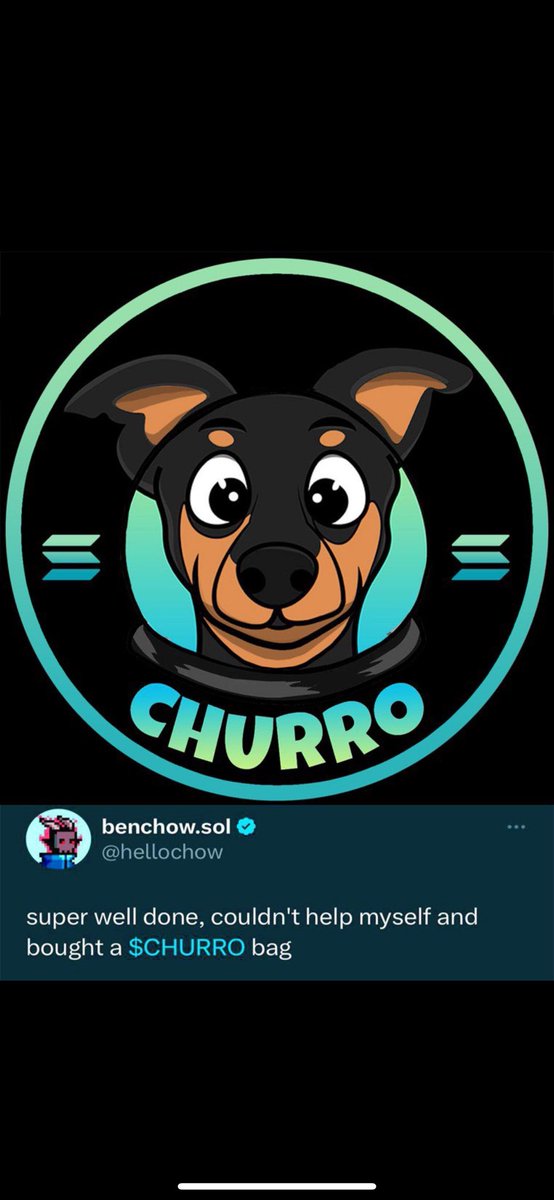 👀 OPEN YOUR EYES! $CHURRO IS BEN CHOWS DOG AND HE BOUGHT 10% AND STAKED IT ON @MeteoraAG ! $churro the $Jupiter dog will be billions!!! 👀

The Real And Only $Churro 

A3t817aK6XkhqQA148bjXKWJMhBmP9t2d9caWvQNaHQR

#Churro is Ben Chow's dog. Ben bought 10.9% of the supply at the…