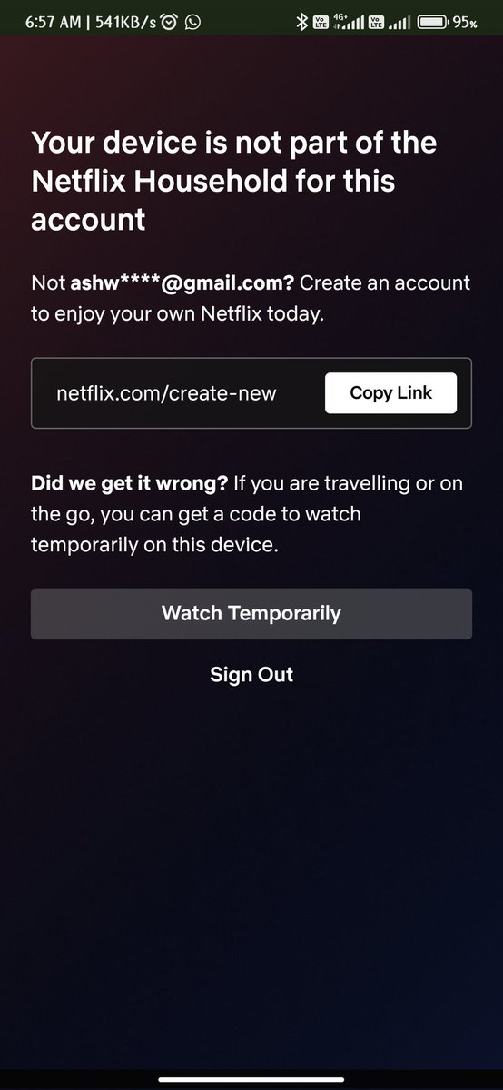 Why I am not able to use my own Netflix account while all the account I'd and password I have access and mobile number is also mine still this device is not part of the Netflix household what the fuck is Netflix household @NetflixIndia @netflix