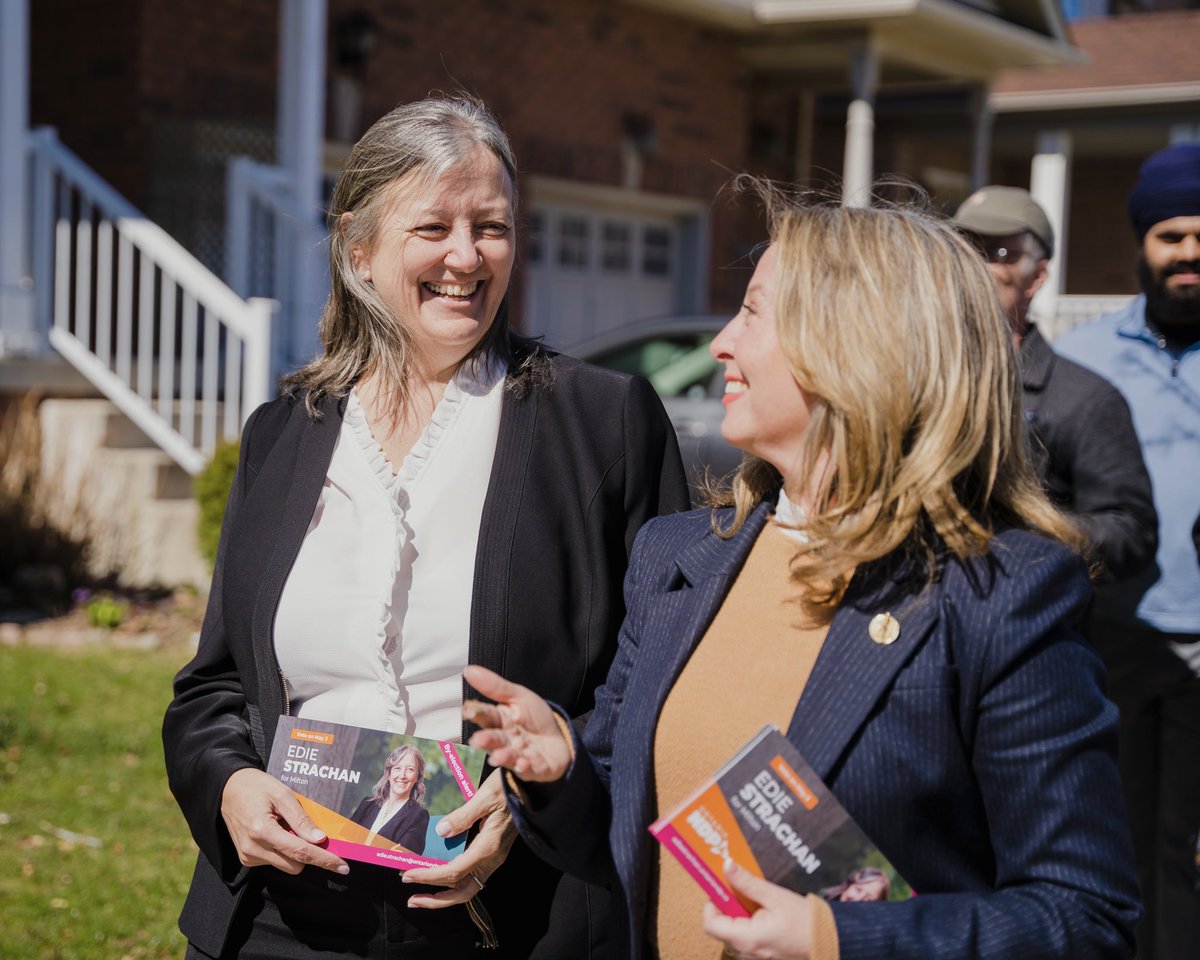 Edie, thank you! And thank you to all the volunteers and community members who came together to fight for the biggest issues for facing Milton. That incredible work is only the beginning. Together, we’ll elect an @OntarioNDP MPP in Milton in 2026. #ONpoli