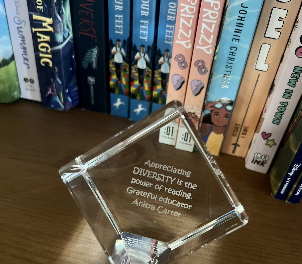 “Appreciating DIVERSITY is the power of reading.” We received this gift today from one of our Florida educators! ❤️📚Thank you for recognizing our literacy mission! #LiteracyLeaders #GiveKidsBooksLikeMe #DiverseKidLit