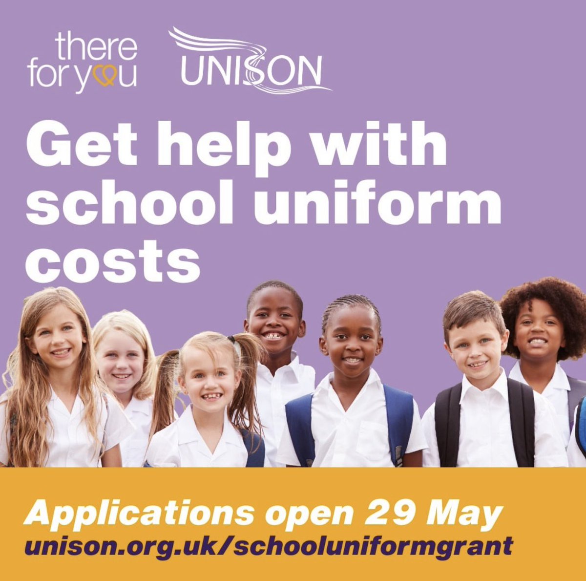 If you are on a low income and need support with school uniform costs, you may be eligible for up to £75 voucher per child. @unisontheunion there for you 💚