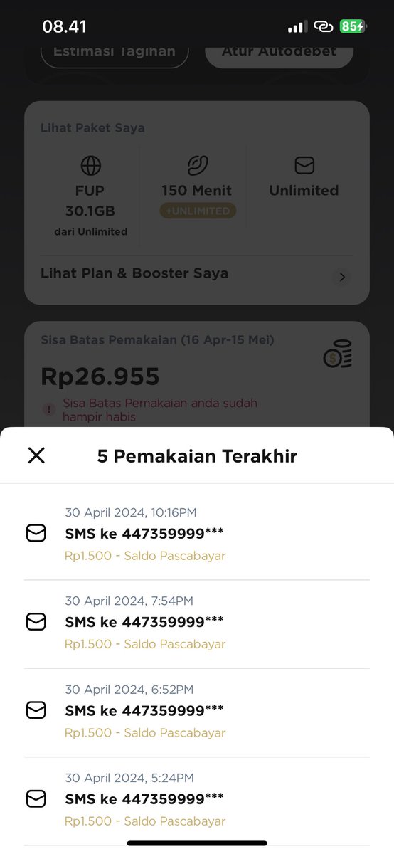 Halo @XL_Prioritas saya pengguna xl prioritas yang mau mengeluhkan saldo pascabayar saya tiap hari nya tersedot terus. Dan mengakibatkan membengkaknya tagihan. Saya coba telp call center 817 namun belum nemu solusinya.