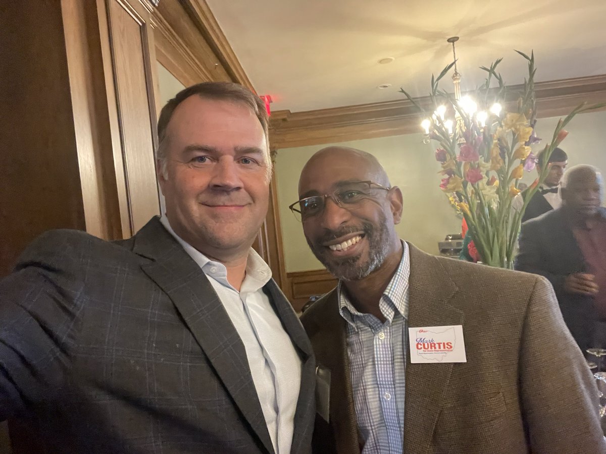 So inspiring to meet in person some of our <a href="/ISTBlueOhio/">BlueOhio</a> candidates, running in every corner of Ohio. 

Met <a href="/curtisforohio/">Curtis for Ohio</a> tonight, running hard to flip HD35. 

Give him a follow.