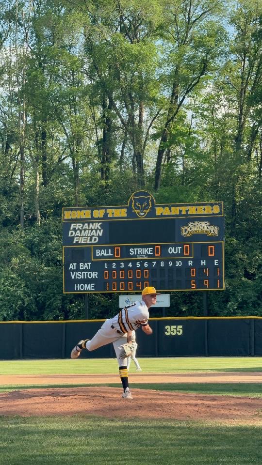Today was DBO’s last appearance ⁦<a href="/ODUBaseball_/">ODU Baseball</a>⁩ ⁦<a href="/ODUAthletics/">ODU Panthers</a>⁩  he went out in style 7 inning shutout with 9k’s against the 2nd best team in the ⁦<a href="/GreatMidwestAC/">Great Midwest</a>⁩ ⁦<a href="/derekbolander11/">DBO</a>⁩ ⁦<a href="/divIIbaseball/">D2 Baseball</a>⁩ ⁦<a href="/ODU_Pen/">ODU Bullpen</a>⁩ ⁦<a href="/ODU_Bullpen/">ODU Bullpen</a>⁩