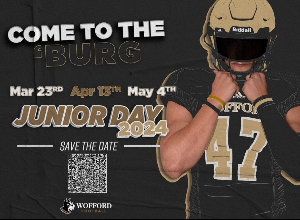I’ll be visiting Wofford this Saturday. Thanks for the invite! @CoachEmini @CoachFidler @AirportEaglesFB
