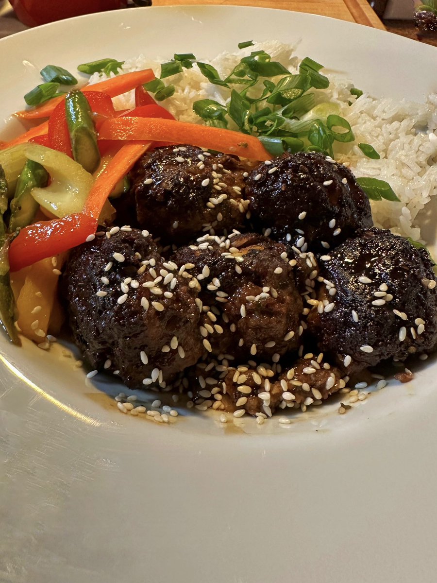 Montana Elk-Sesame Japanese Meatballs. Finally had time to cook just for a few minutes.