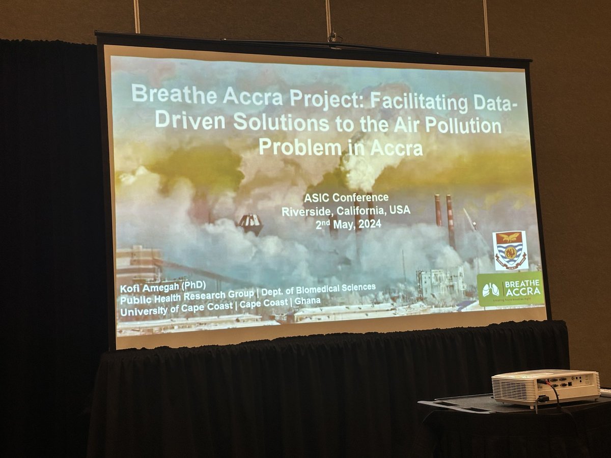 kofiamegah's tweet image. The success chalked by the #BreatheAccra project in just one year was admired by the air sensor community at #ASIC2024 ⁦@CleanAirFund⁩ ⁦@JoinClarity⁩ ⁦@GhanaAQ⁩