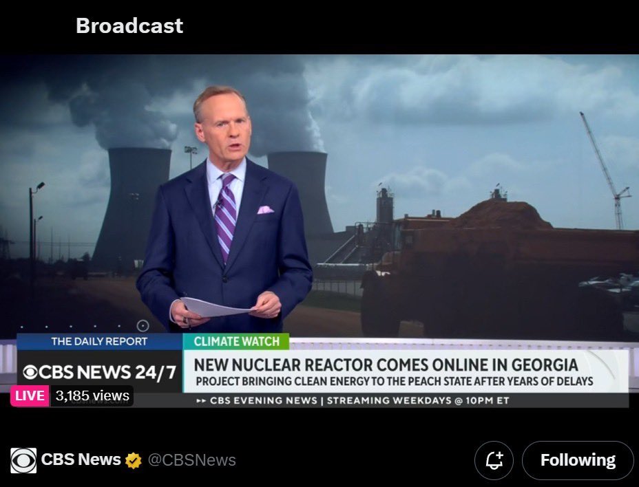 Even legacy media now use 𝕏 to live stream the news 🫡