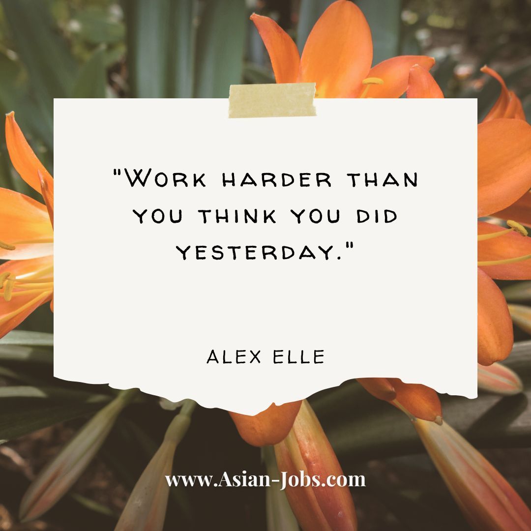 Difficulties & challenges help you learn and to show improvement! You just have to work hard and consistently put forth your best effort!
Remember, no pressure & no limits!
ASIAN-JOBS.COM

#takerisks #youcan #youcandoit #youcandoanything #confidence #havefaith #believe