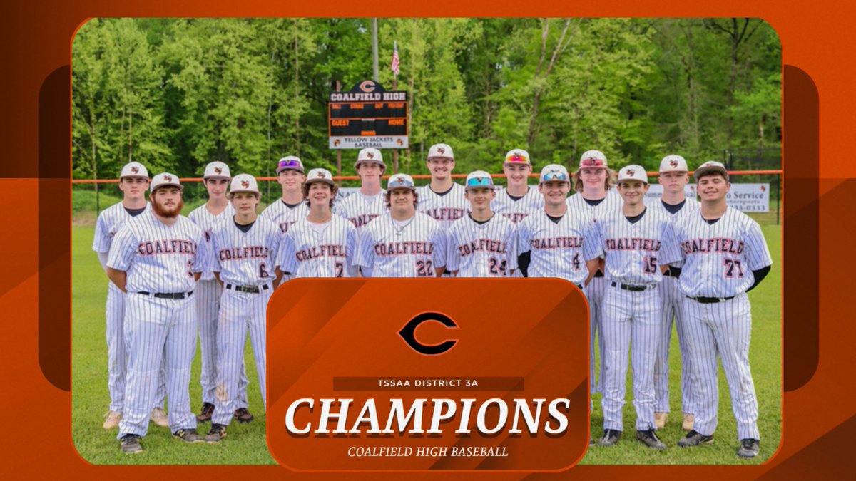 3-PEAT!  CHS Athletics congratulates the 2024 Yellow Jackets, who claimed the school's 18th district championship tonight with a victory over Wartburg!