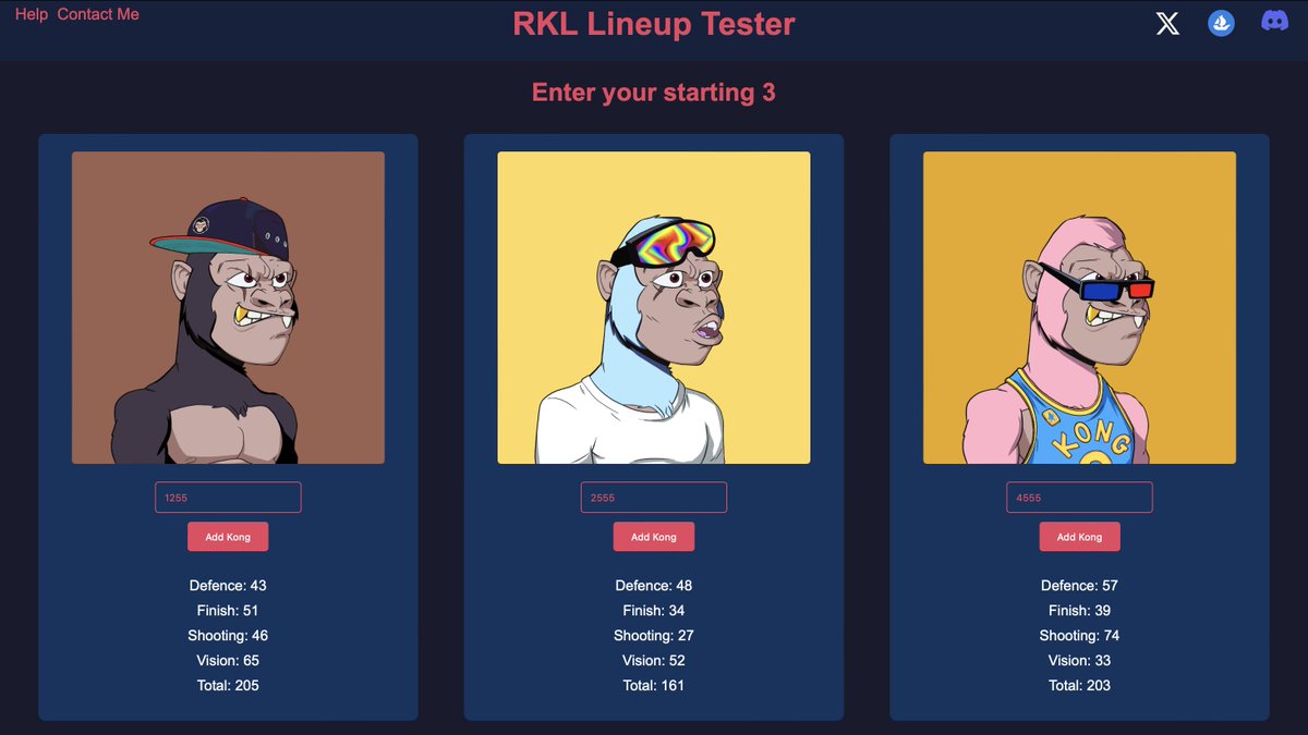 The RKL Team tester has been updated to display a radar graph to help kong/club owners compare their teams. 

rkl-teamtest.netlify.app

Who's got the best squad? Drop them below

<a href="/RumbleKongs/">Rumble Kong League</a>

#RKL #GatoradeRKL $FAME