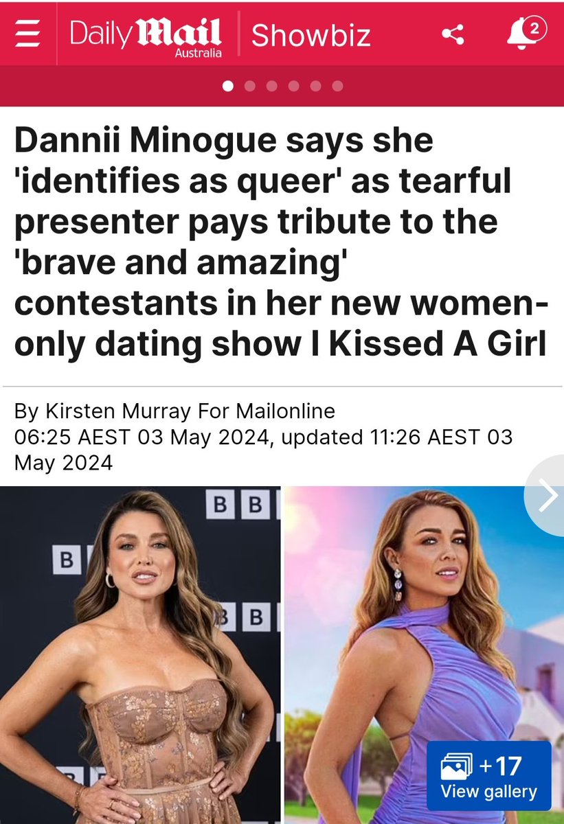 What are the chances?!

Dannii Minogue has a new lesbian dating show & coincidentally is now lesbian herself!

It's almost like the 'disadvantage & marginalisation' that happens to the gays is some kind of advantageous variable that leads to  abundant opportunity and reward.

🤷🏻‍♂️