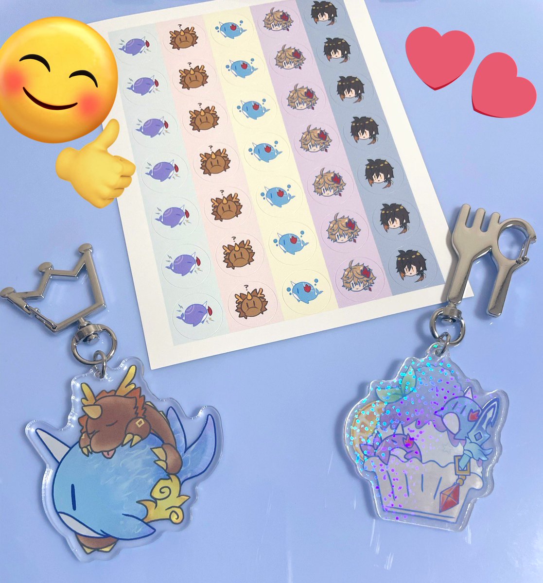 無事届いたあー！！！！ホロアクリルめちゃくちゃかわいいいいい🥰！！！