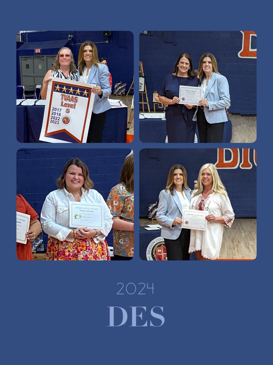 DES was well represented at the End of Year Banquet😃congrats to our recipients! #workethic #excellenteducators @Desbears @DCS_TN