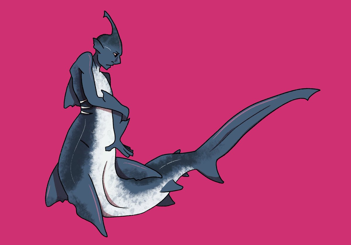 Forgot to post this earlier, thresher shark for MerMay :)