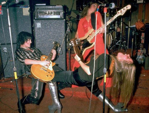 The Runaways at CBGB, 1975. Photo by Richard E. Aaron