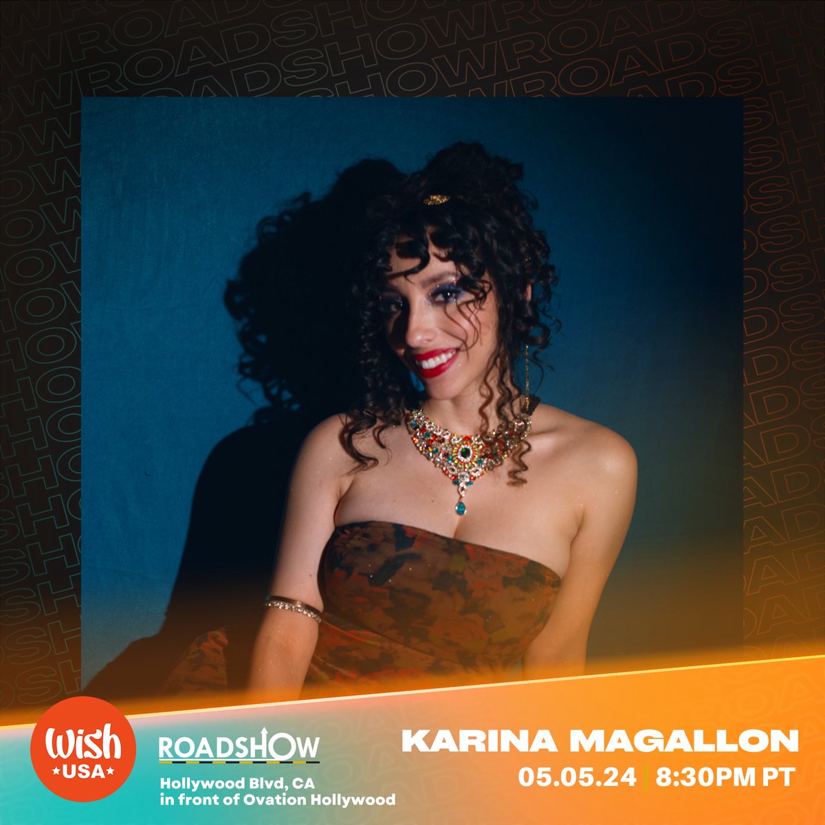 Karina Magallon’s got the stage at 8:30pm! 🎤🎶 Head over to the front of Ovation Hollywood for some soulful vibes this Sunday! 🎉 #KarinaLive

#LiveMusic #SundayFunday #ConcertVibes #KarinaFans #MusicIsLife #HollywoodLive #TuneIn #SoulfulSunday #MusicLovers #PopCulture #Live