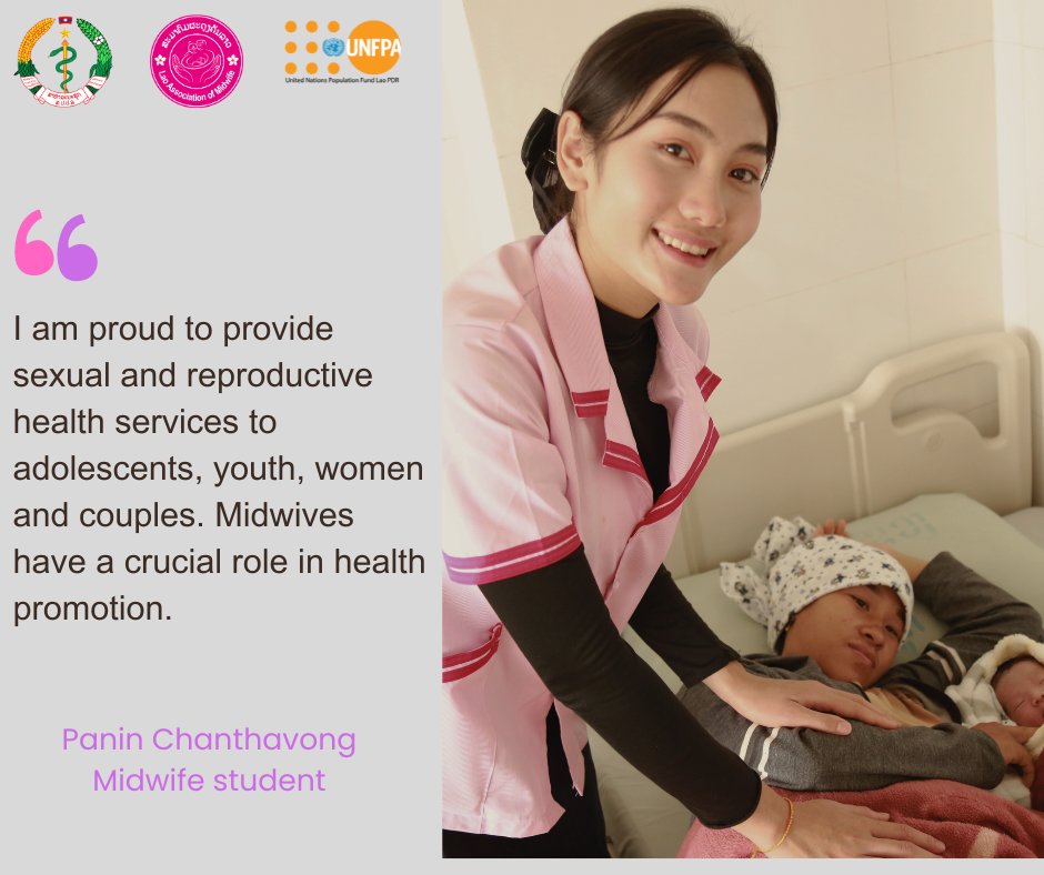 Celebrating our heroes in pink! Midwives in #LaoPDR This #DayOfTheMidwife, join @UNFPA's call for the world to urgently invest in creating an enabling environment for #midwives
