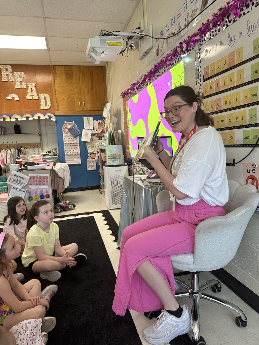 Bring your sister to work day? I was so excited to have my sister read and experience May Day with my class. #beartavernpride