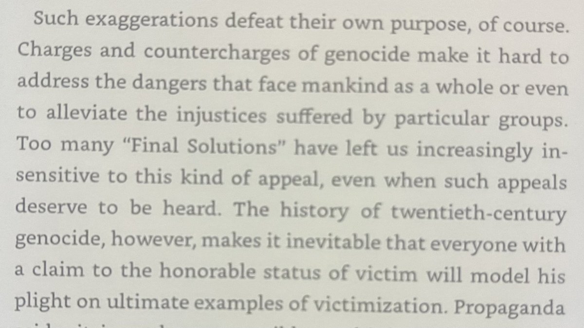 Christopher Lasch 40 years ago (in The Minimal Self) on the inflationary effect of ubiquitous claims of “genocide”: