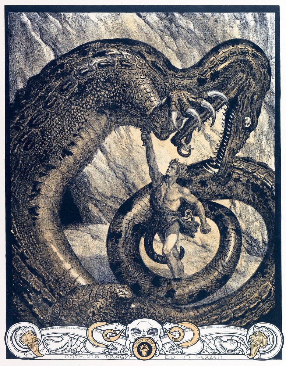 Illustration by Franz Stassen for Wagner’s “The Ring of the Nibelung” (1914).