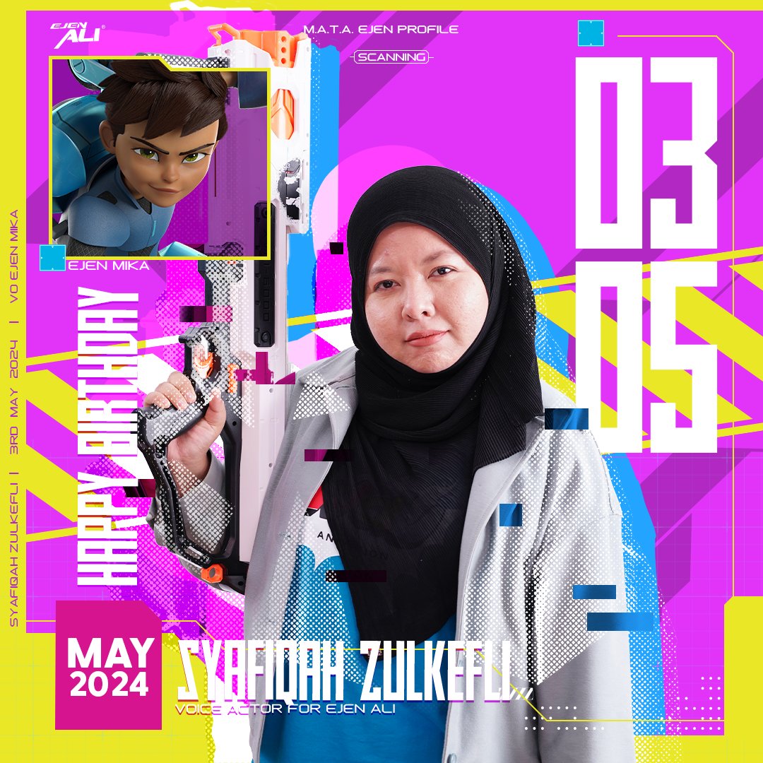 Happy Birthday Kak Syafiqah ‼️ 🎉🎉🎂🎂 Ramai orang salah anggap suara Mika ni lelaki~ Power Kak Syafiqah buat suara deep, rare tuu~~ 🤩🤩🤩 #ejenali #ejenalimusim3 #birthdayvoiceactor #ejenmika