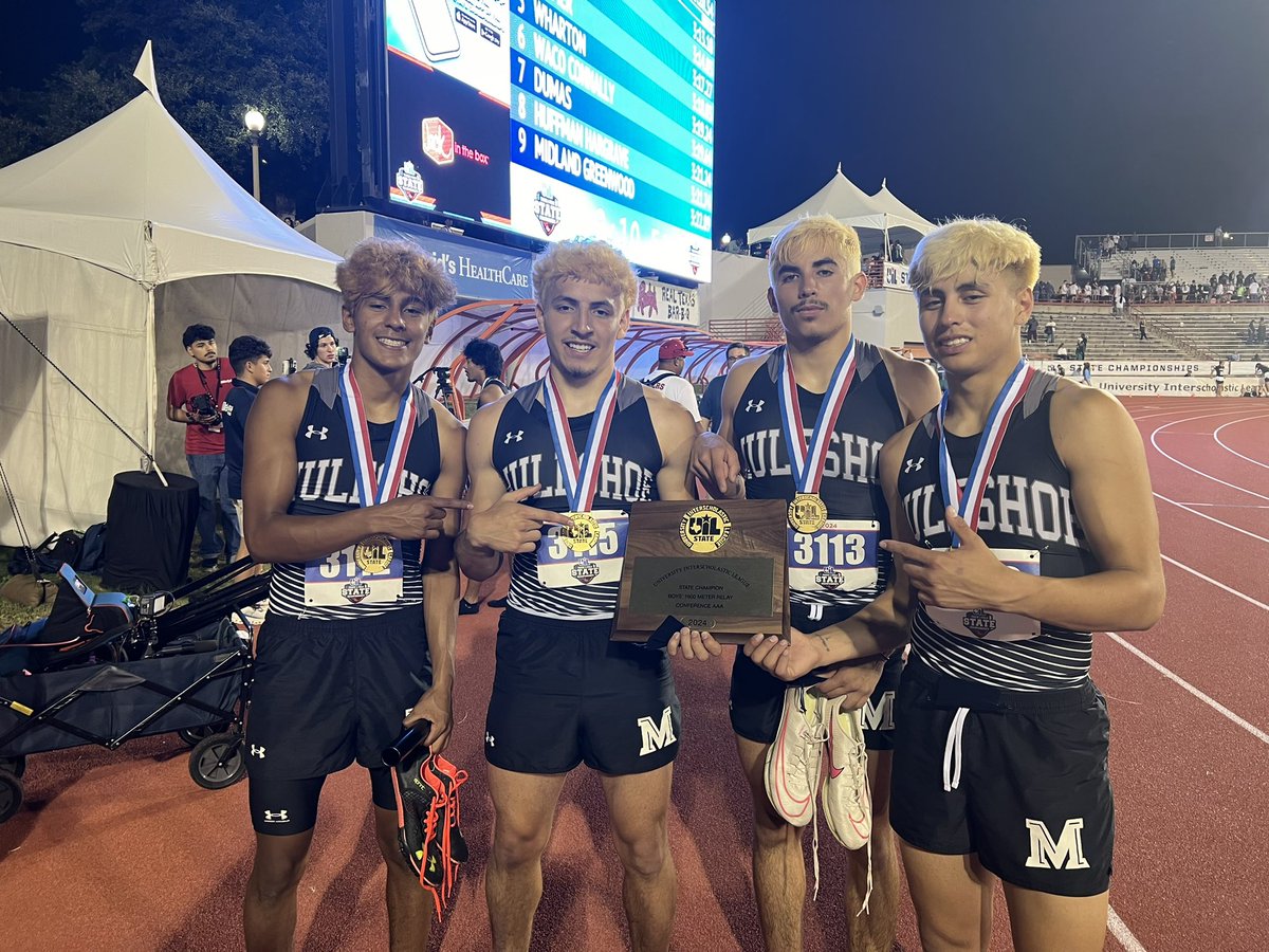 Gold Medal Report: Muleshoe with the 4x400 Gold, with a time of 3:18.39. What a final leg by Daniel Sianez!