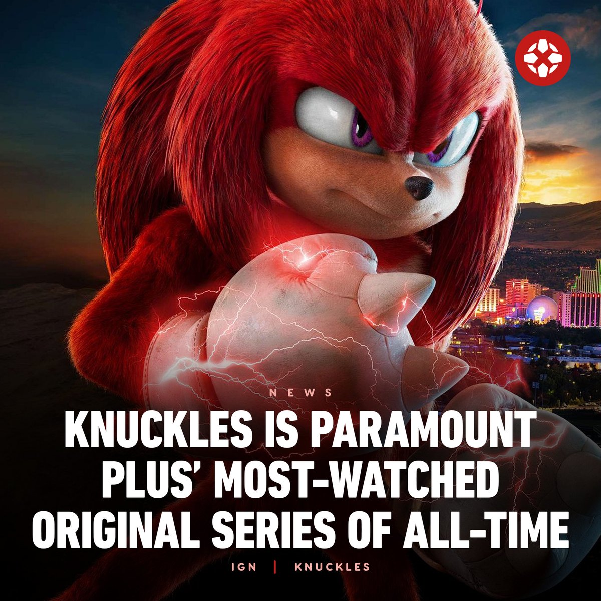 The Knuckles series on Paramount+ has set multiple records for the streaming service, including the most-watched original series of all time with more than 4M hours streamed over premiere weekend.