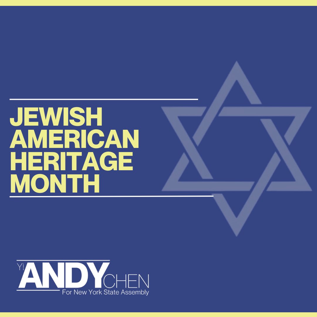 May marks Jewish American Heritage Month, a time to honor the stories, struggles, and triumphs of Jewish Americans. Let’s celebrate their resilience and rich heritage with profound respect and appreciation. 

#AndyChen #District40 #JewishHeritageMonth