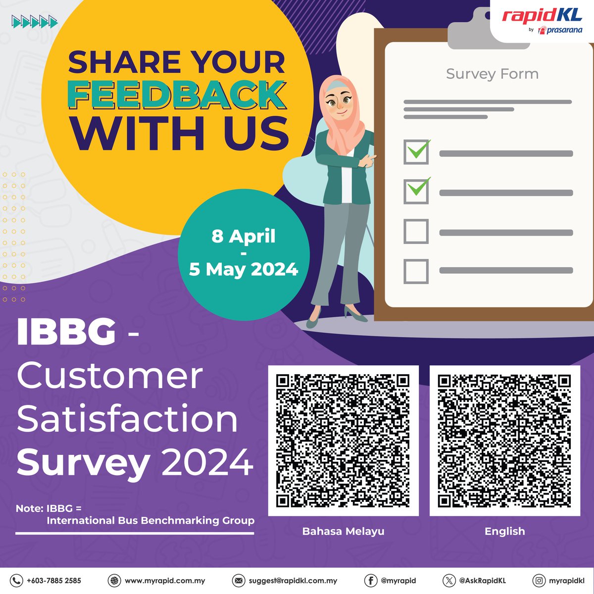 Your feedback matters to us! Take a few minutes to share your thoughts and help us improve our services. Share your feedback with us! Participate in our survey by clicking the link: bit.ly/4aM65b2